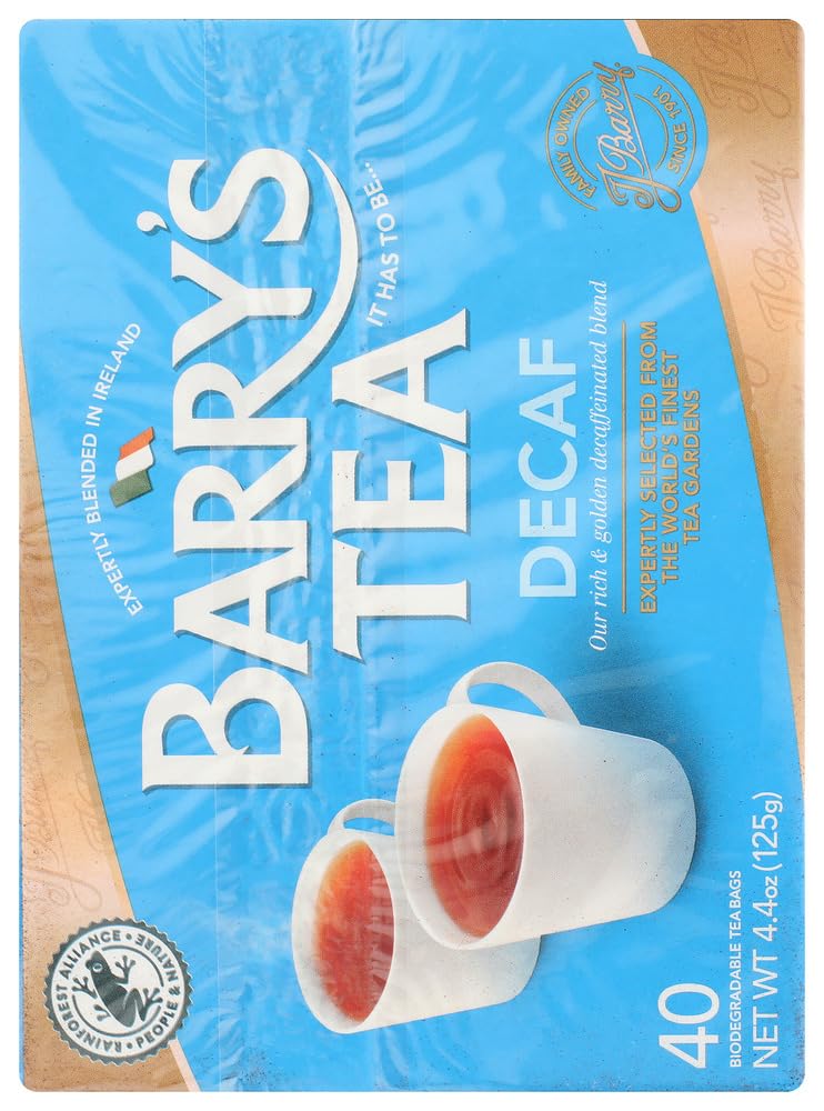 Barrys Tea Decaffeinated 40 Bag X 2 (250G) (80 Count)