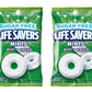 Life Savers Wint O Green Sugar Free Mints - 2 Count - Perfect for On-the-Go Snacking and Sharing