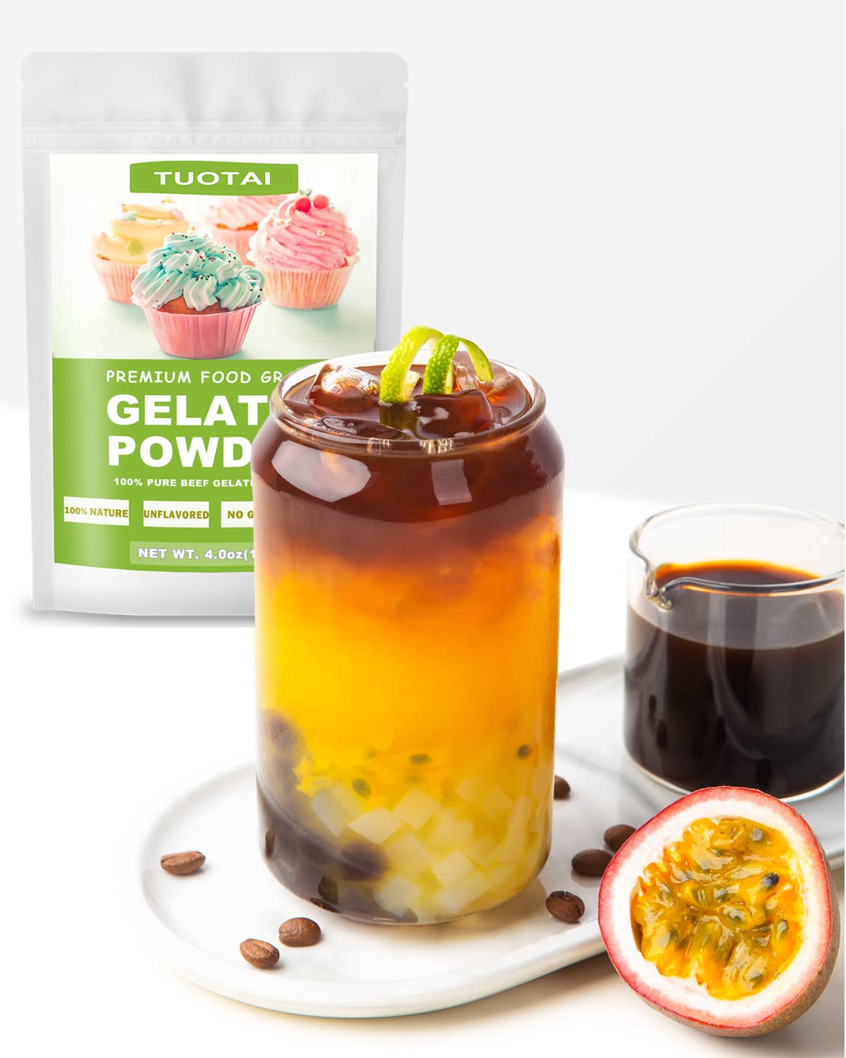 TUOTAI Unflavored Gelatin Powder Food Grade for Baking 4 Ounces