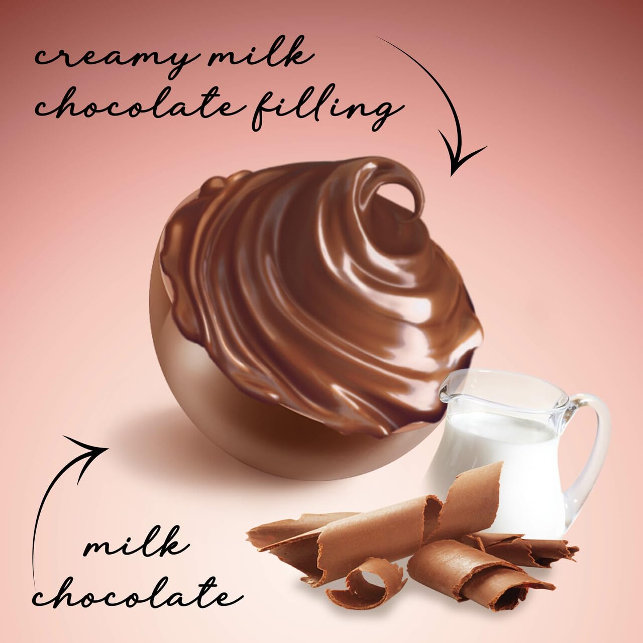 WITORS Cuore Chocolate Truffles, Creamy Filling, Milk Chocolate, 5.11 Ounce