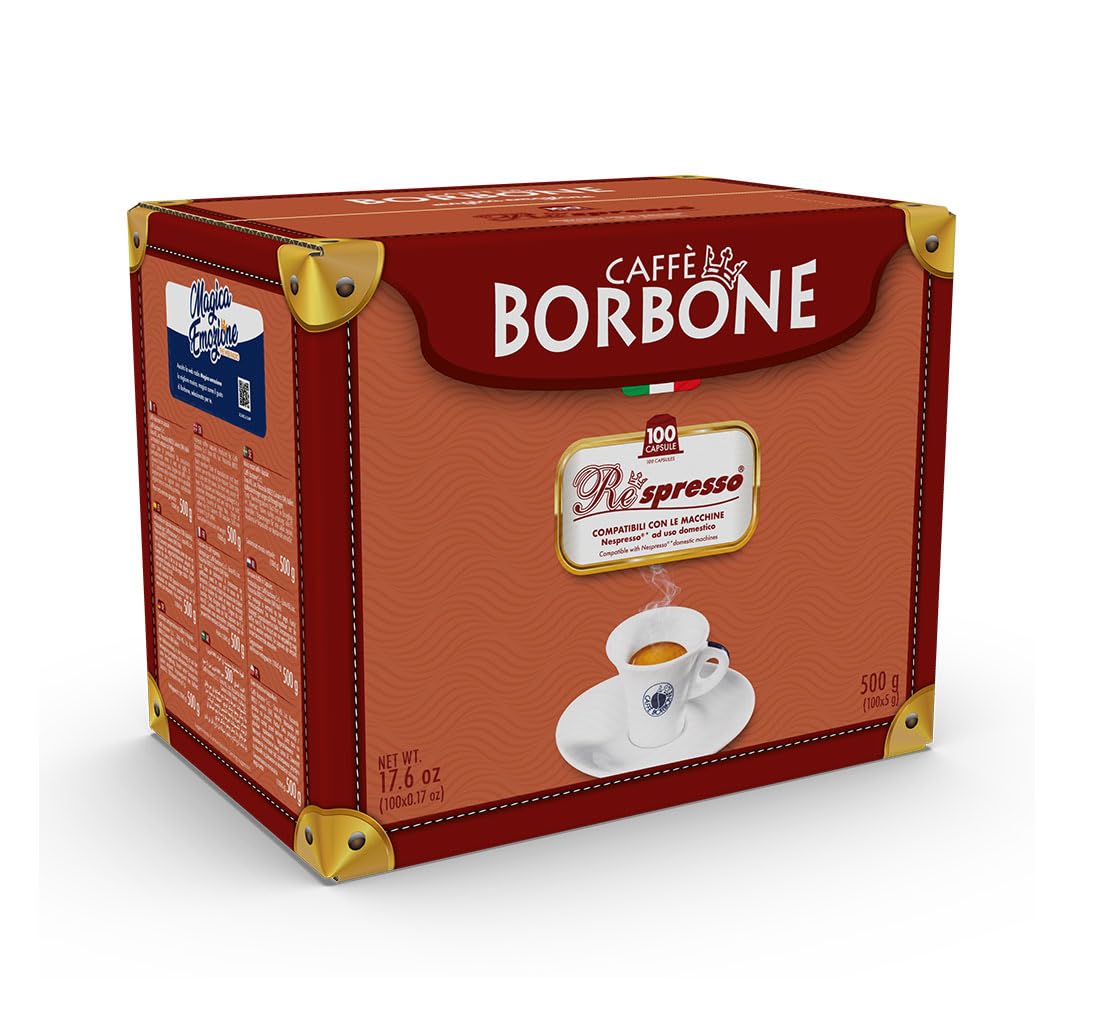 Caffè Borbone Decaf Nespresso Pods, 100 Count, Green, Model REBDEK100N, Authentic Italian Flavor
