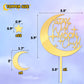Huray Rayho 27 Pcs Stay Wild Moon Child Acrylic Cake Topper Celestial Cake Decorations Moon And Star Cake Charms For Twinkle Twi