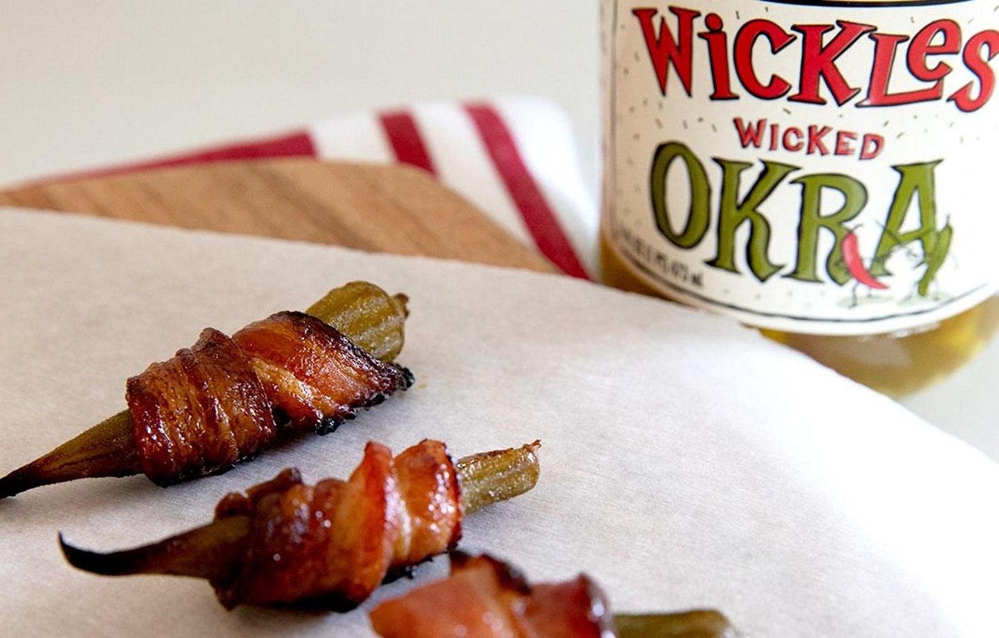 Sims Foods, Wickles Wicked Okra, 16 Oz (Pack Of 4)