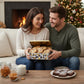 Holiday Chocolate Chip Cookies Gift Basket 1.5 LB Gourmet Tin Fudge Filled For Men Women | INDIVIDUALLY WRAPPED | Large Cookies