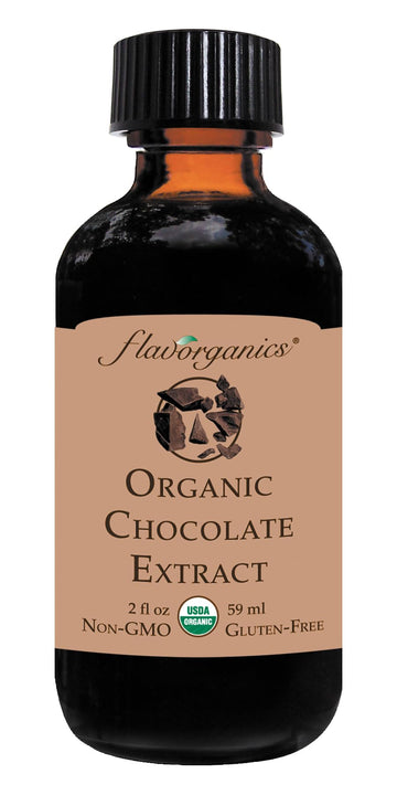Flavorganics Organic Chocolate Extract, 2 Ounce Bottle