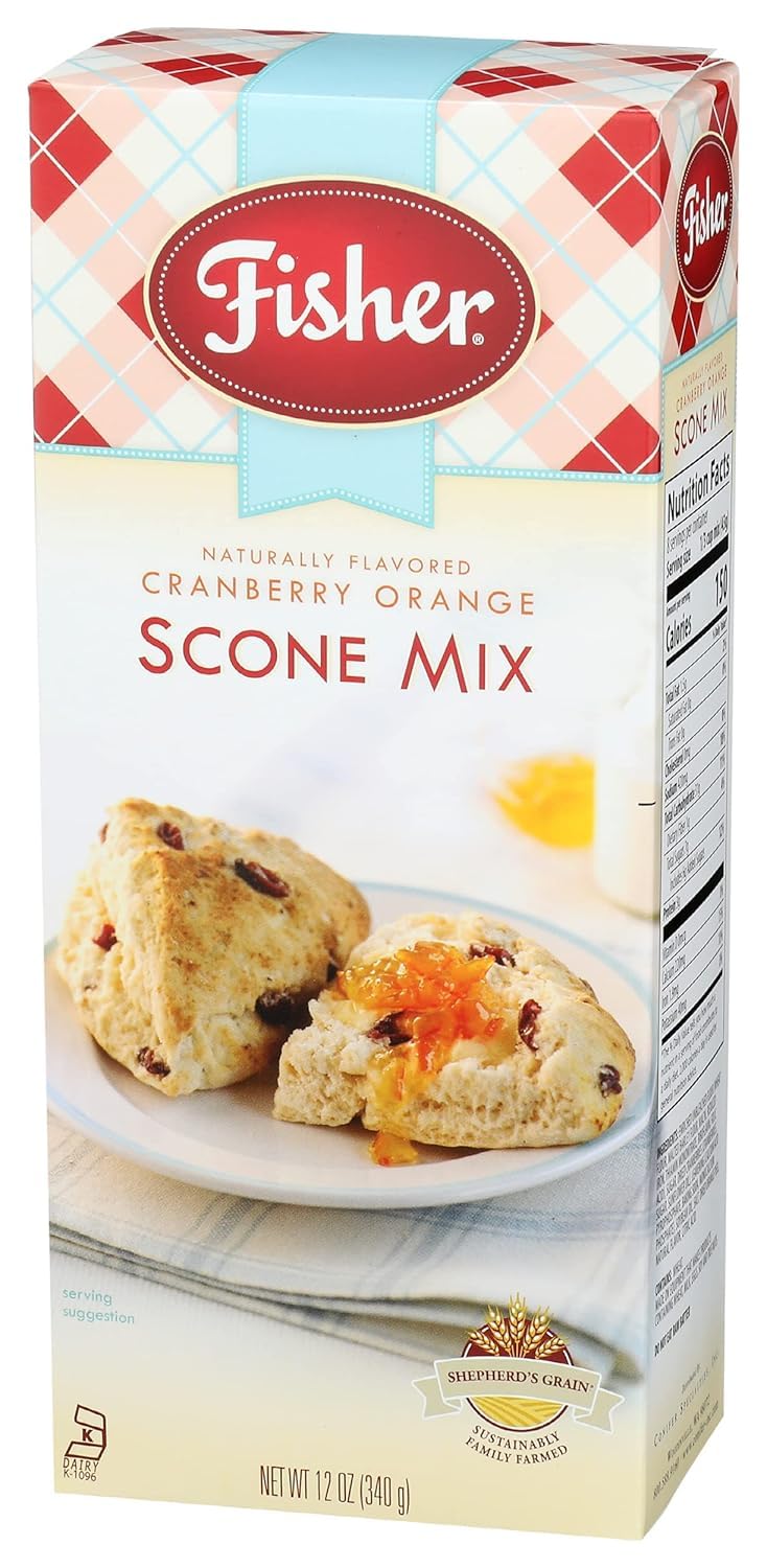 Fisher Scone Mix, Cranberry Orange, 12 Oz (Pack Of 1)