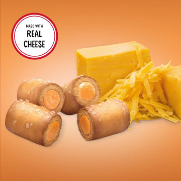 COMBOS Cheddar Cheese Pretzel Baked Snack Packs, Cheese Crackers Snacks, 6.3-Ounce Bag Bulk Box (Pack of 12)