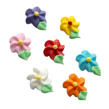 O'Creme Swirl Royal Icing Sugar Flower 1/2 Inch - For Cake Decorating - Decorations For Cakes, Cupcake Toppers - Birthday, Weddi