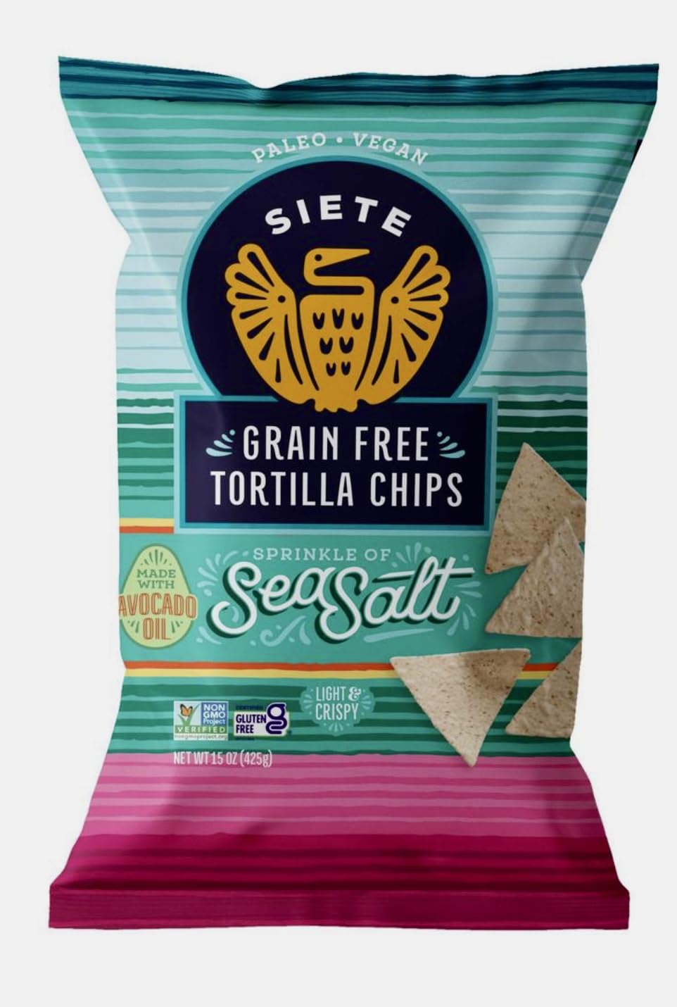 Siete Grain Free Tortilla Chips, 12 oz