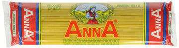 Anna Italian Linguine Fini Pasta No. 8 - 6 Pack of 16 oz. Pkgs - 1 Pound Total