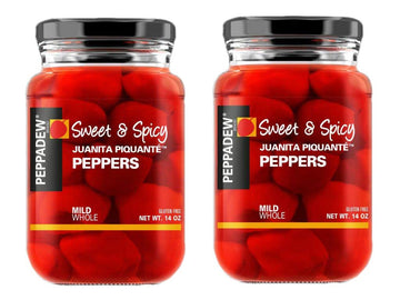 Peppadew Piquant Mild - Sweet & Spicy Peppers 400g - Pack 2
