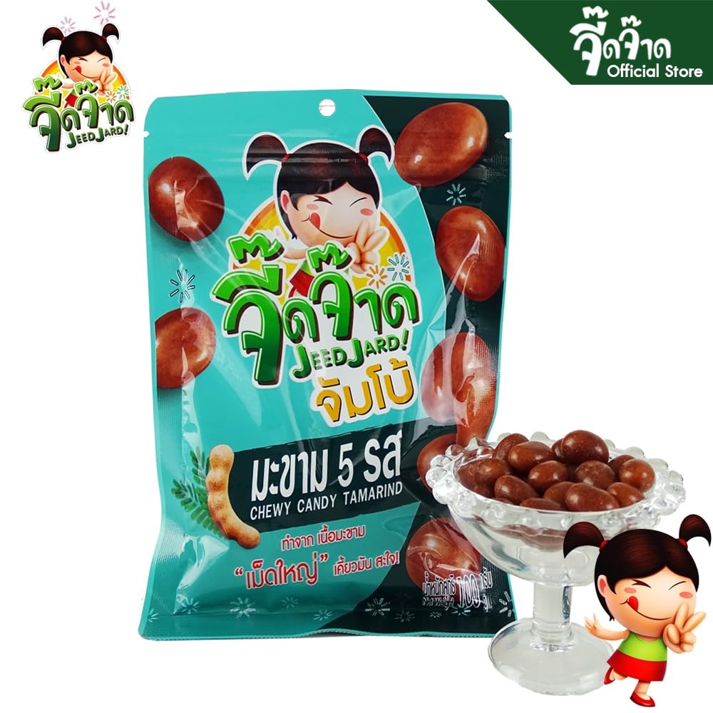 JeedJard Tamarind Sweet & Sour Chewy Candy, Pack of 3, 10.58 Oz
