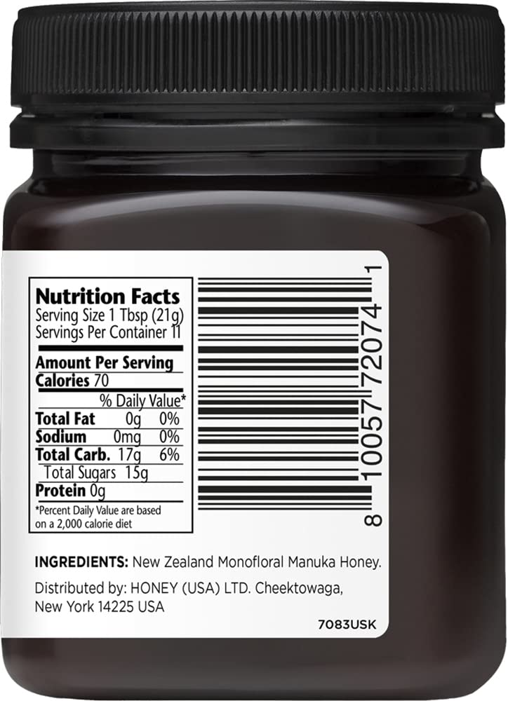 MANUKA DOCTOR - MGO 1125+ Manuka Honey Monofloral  100% Pure New Zealand Honey. Certified. Guaranteed. RAW. Non-GMO (8.75 oz)
