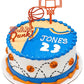 24 Pc - Sport Theme Edible Sugar Cake Cupcake Cookie Toppers Decorations (Basketball)
