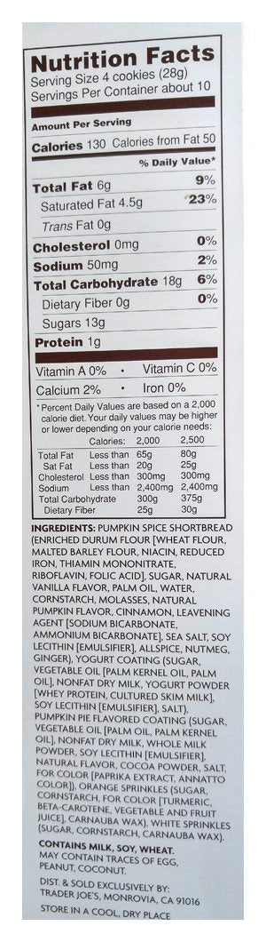 Trader Joe'S Petite Pumpkin Spice Cookies 10 Oz. (Pack Of 2)