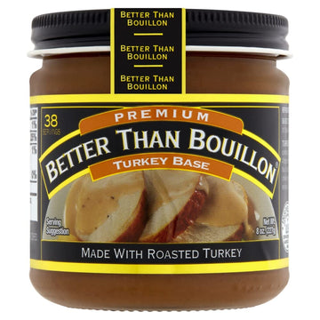 Better Than Bouillon Premium Turkey Base, Roasted Turkey Flavor, 8 Ounce (Pack of 4)