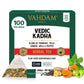 VAHDAM Vedic Kadha Herbal Tea - 100 Tea Bags with Turmeric, Black Pepper, Amla, Tulsi & Ginger - 100 Count