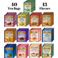 Twinings Herbal Tea Variety Pack - 40 Caffeine Free Tea Bags, 13 Flavors, 1 Count