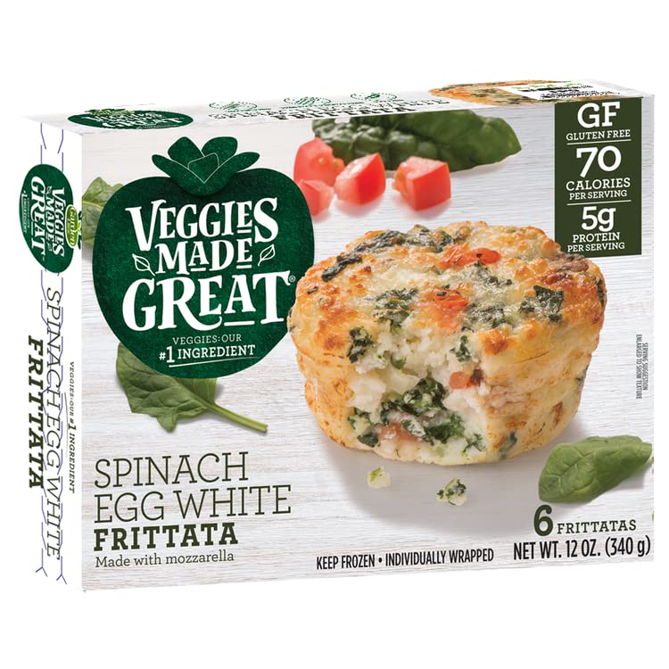 Veggies Made Great, Spinach Egg White Frittata, 12 Ounce