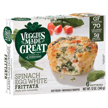 Veggies Made Great, Spinach Egg White Frittata, 12 Ounce