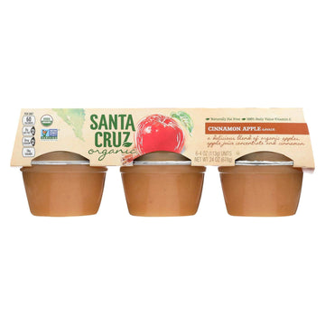 Santa Cruz Organic Cinnamon Applesauce (12X6X4 Oz)