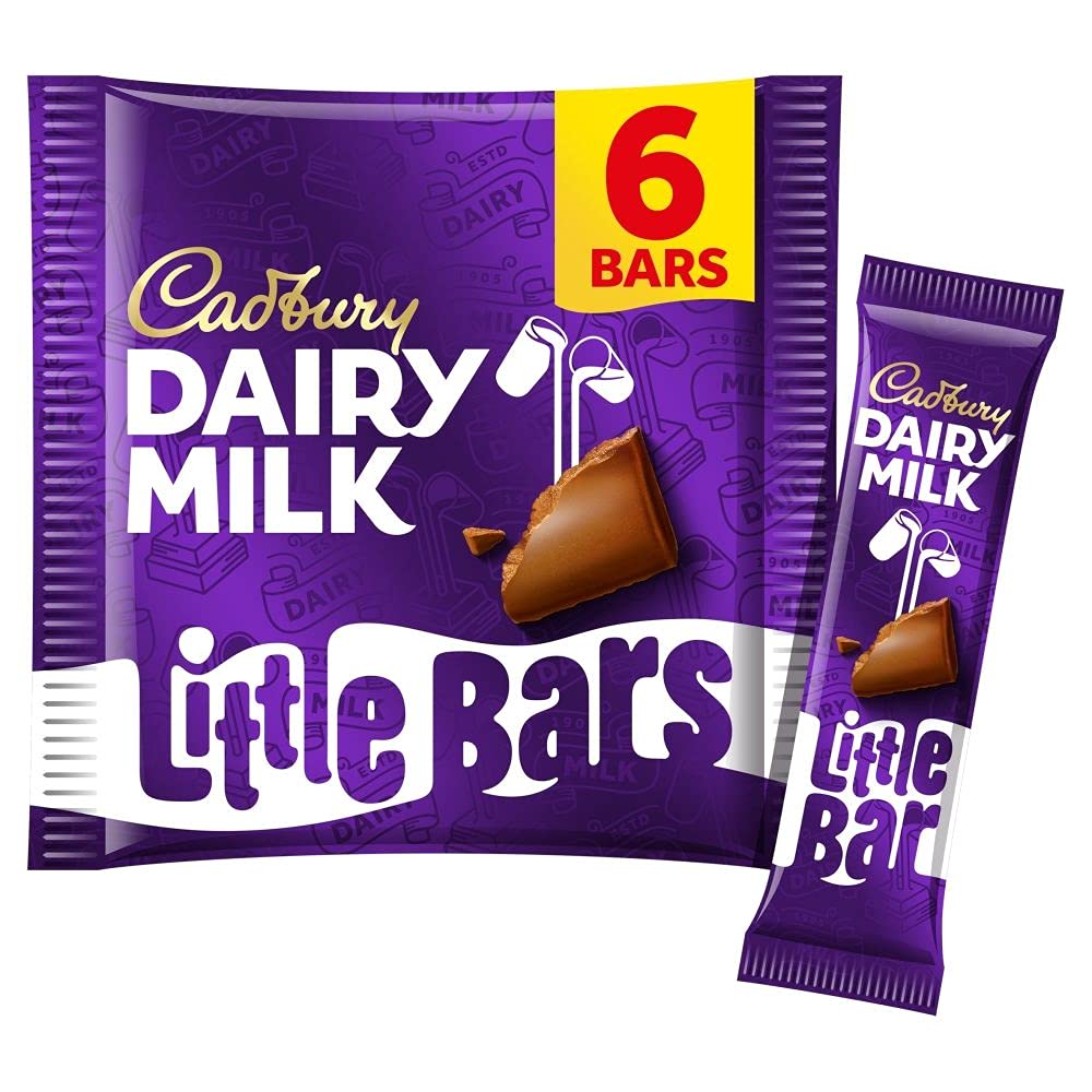Cadbury Dairy Milk 6 Little Bars (Pack Of 8, Total 48 Bars)