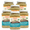 Pride Of India - Pack Of 6 - Extra Long Indian Golden Basmati Rice - Healthy Parboiled Sella Grain, 3Lbs Jar