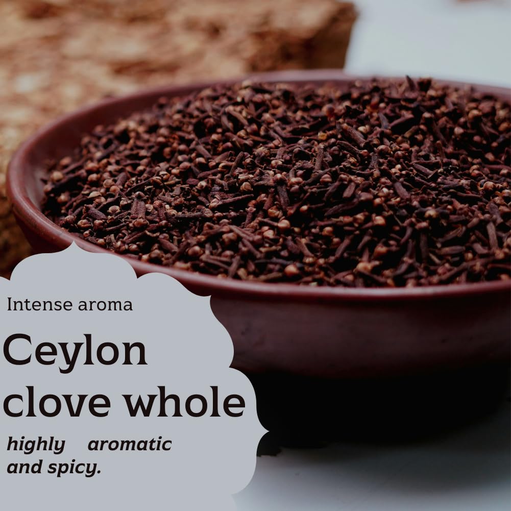 Tropical Goodness Pure Ceylon Clove Whole, Organic Whole Cloves, Usda & Kosher Certified, Premium Grade, 16 Oz, Non-Gmo, Gluten-