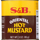 S&B Oriental Hot Mustard, 3 oz (Pack of 3)