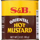 S&B - Hot Mustard Powder 3.0 Oz. (Pack of 5)