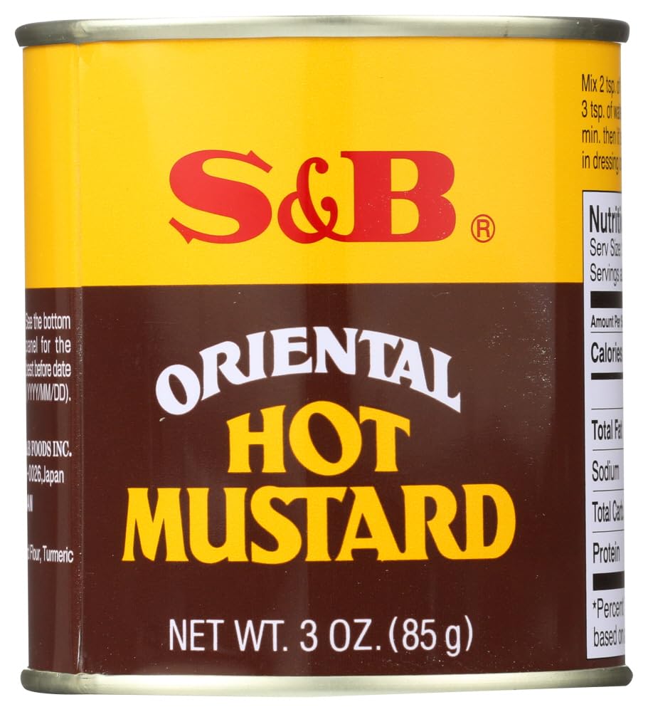 S&B - Hot Mustard Powder 3.0 Oz. (Pack of 5)