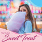 Cotton Candy Floss Sugar Package of ct-(Pink Vanilla  Blue Raspberry & G)-8.5oz Each Flavor W/ 50 Paper Cones