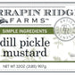 Terrapin Ridge Farms Dill Pickle Mustard – Zesty Dijon Blend – 1 Quart Jar