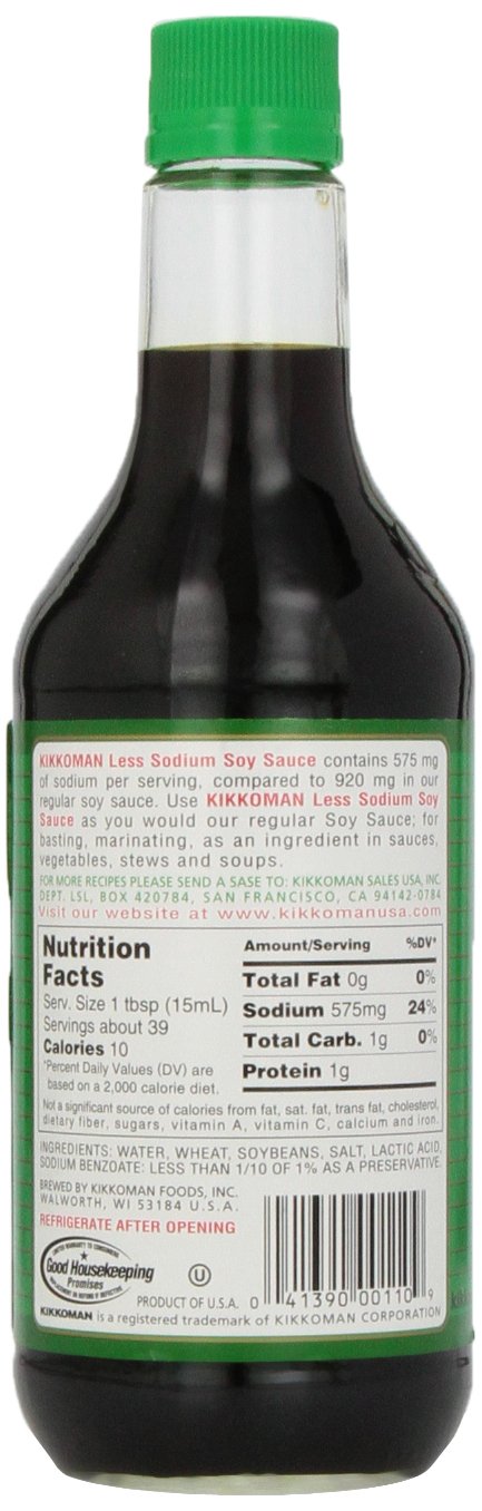 Kikkoman Soy Sauce - Traditionally Brewed, Reduced Sodium Content, Healthy and Authentic, Ideal for Stir-Fries and Marinades - 2