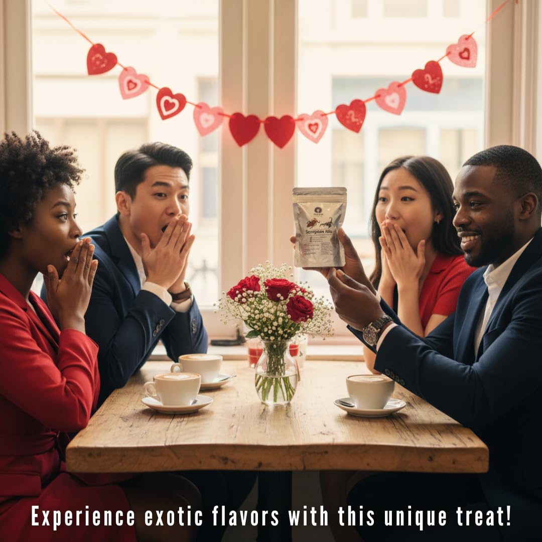 Thailand Unique Scorpion Mix - 15 G 3 Pieces Dehydrated Edible Insects For Humans, Healthy And A Great Gag Gift