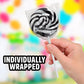 Black and White Swirl Lollipops 50pcs Pack of Suckers Individually Wrapped  Ideal Candy Lollipops for Kids Parties  Gift Bags and Celebration Decorations  Tasty Lollipop Candy that Everyone Will Love