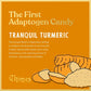 Chimes Tranquil Turmeric Adaptogen Ginger Chews Candy - (1 Pack With Ashwagandha, Reishi And Turmeric With Curcumin) Vegan, Glut