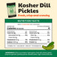 Olive My Pickle Fermented Dill Pickles - 96 Ounces | 3 Pack Bundle Of Probiotic Pickles Kosher Dill And Brine With Digestive Enz