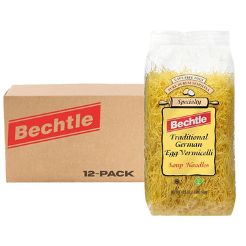 Bechtle Traditional German Egg Noodles - Thin Soup Pasta Made With Cage-Free Eggs & Duflavor Blend Wheat Semolina. Authentic Imported From Germany  Handcrafted  Non-Gmo  Kosher (17.6Oz  Pack Of 12)