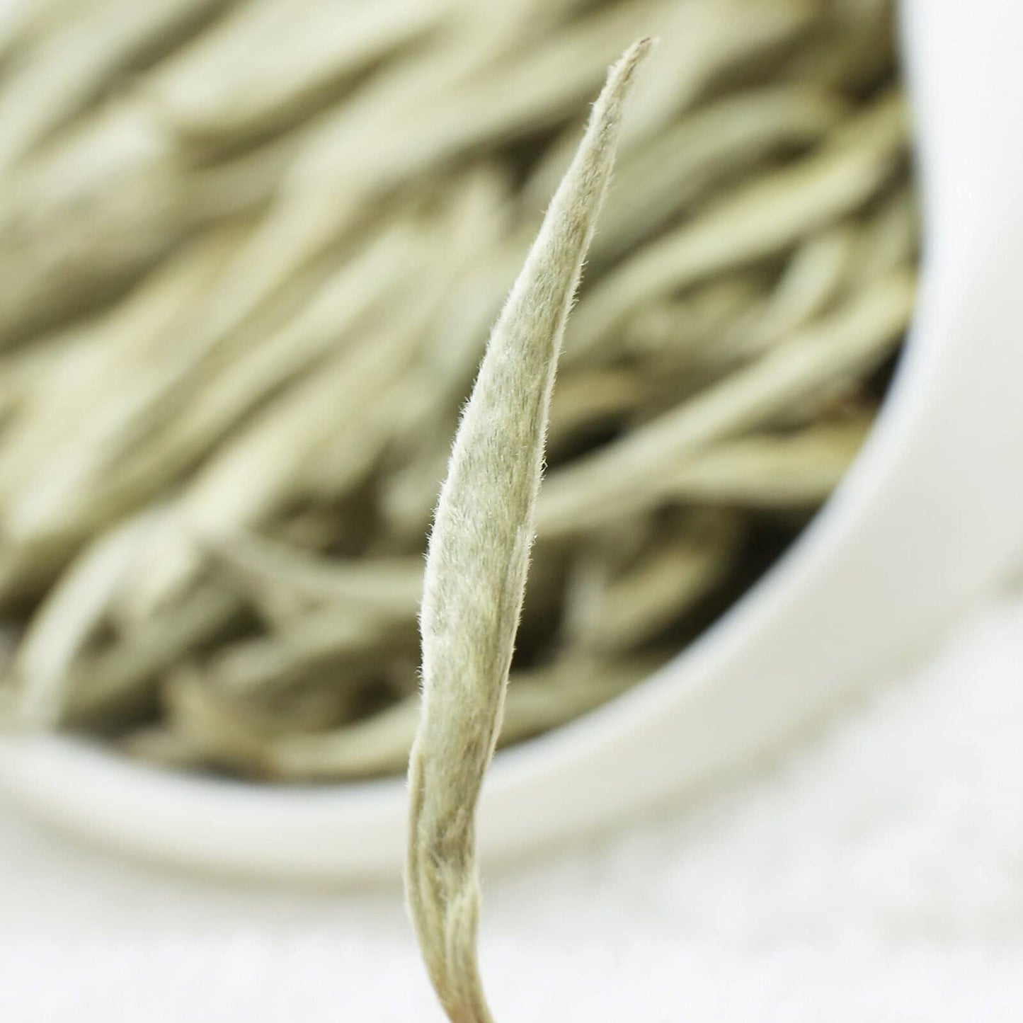 TEARELAE Silver Needle White Tea Loose Leaf, 4oz, Chinese Yunnan, Low Caffeine, Gentle Woody Aroma, Bai Hao Yin Zhen, White