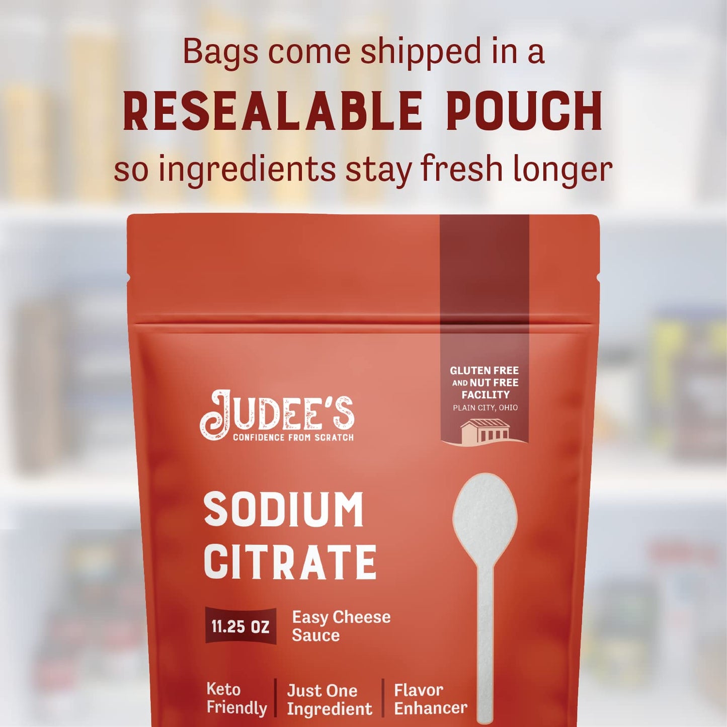 Judees Sodium Citrate 11.25 Oz - 100% Non-Gmo, Keto-Friendly - Gluten-Free And Nut-Free - Food Grade - Great For Molecular Gastr