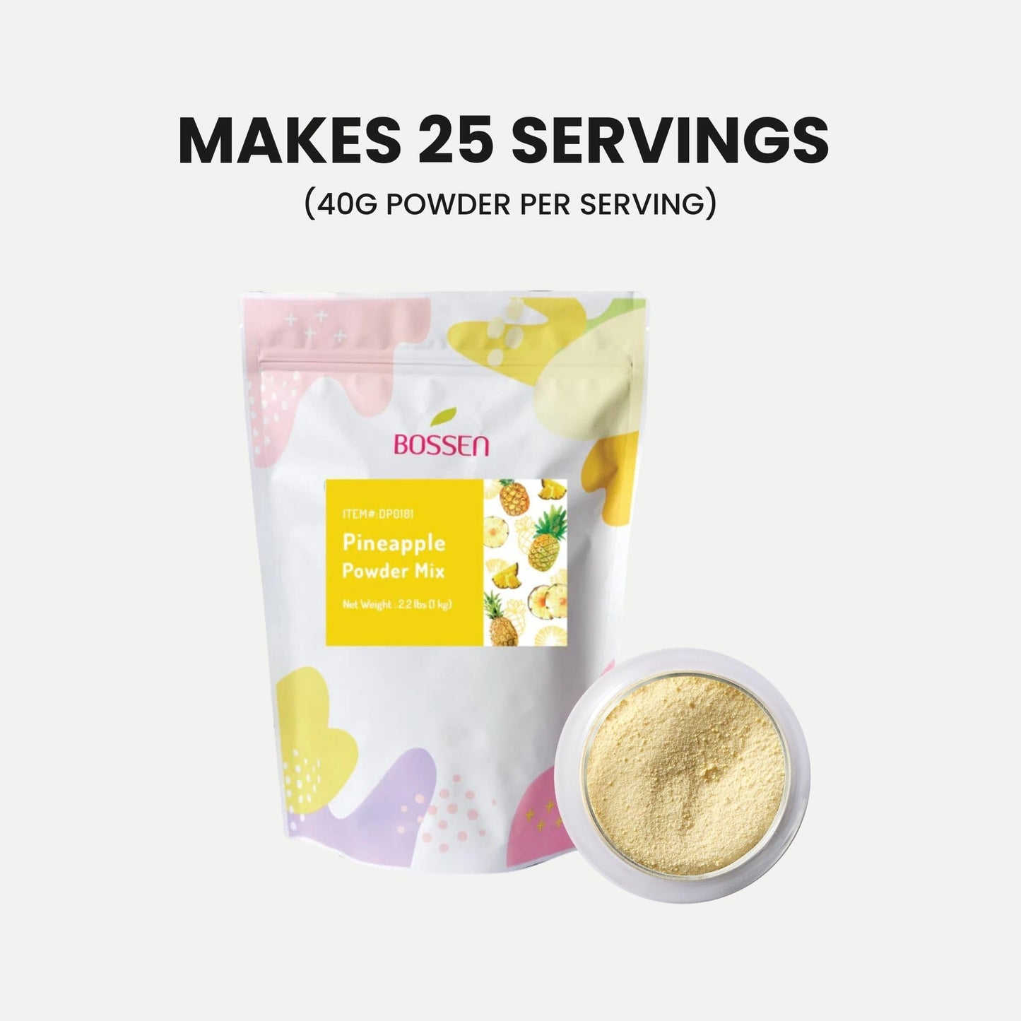 Bossen Bubble Tea Powder Mix (Pineapple)
