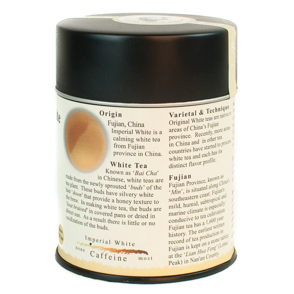 The Tao of Tea, Imperial White Tea, Loose Leaf, 3.5-Ounce Tins (Pack of 2)