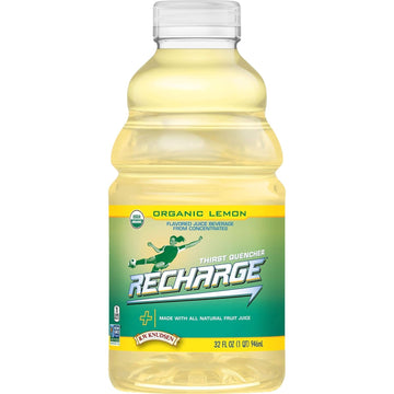 R.W. Knudsen Organic Recharge Lemon, 32-Ounce Packages (Pack Of 12)