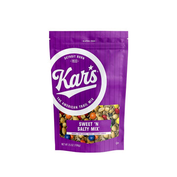 Kar'S Nuts Sweet 'N Salty Trail Mix Snacks - High Protein Blend Of Peanuts, Sunflower Kernels, Raisins & Chocolate Gems, Gluten