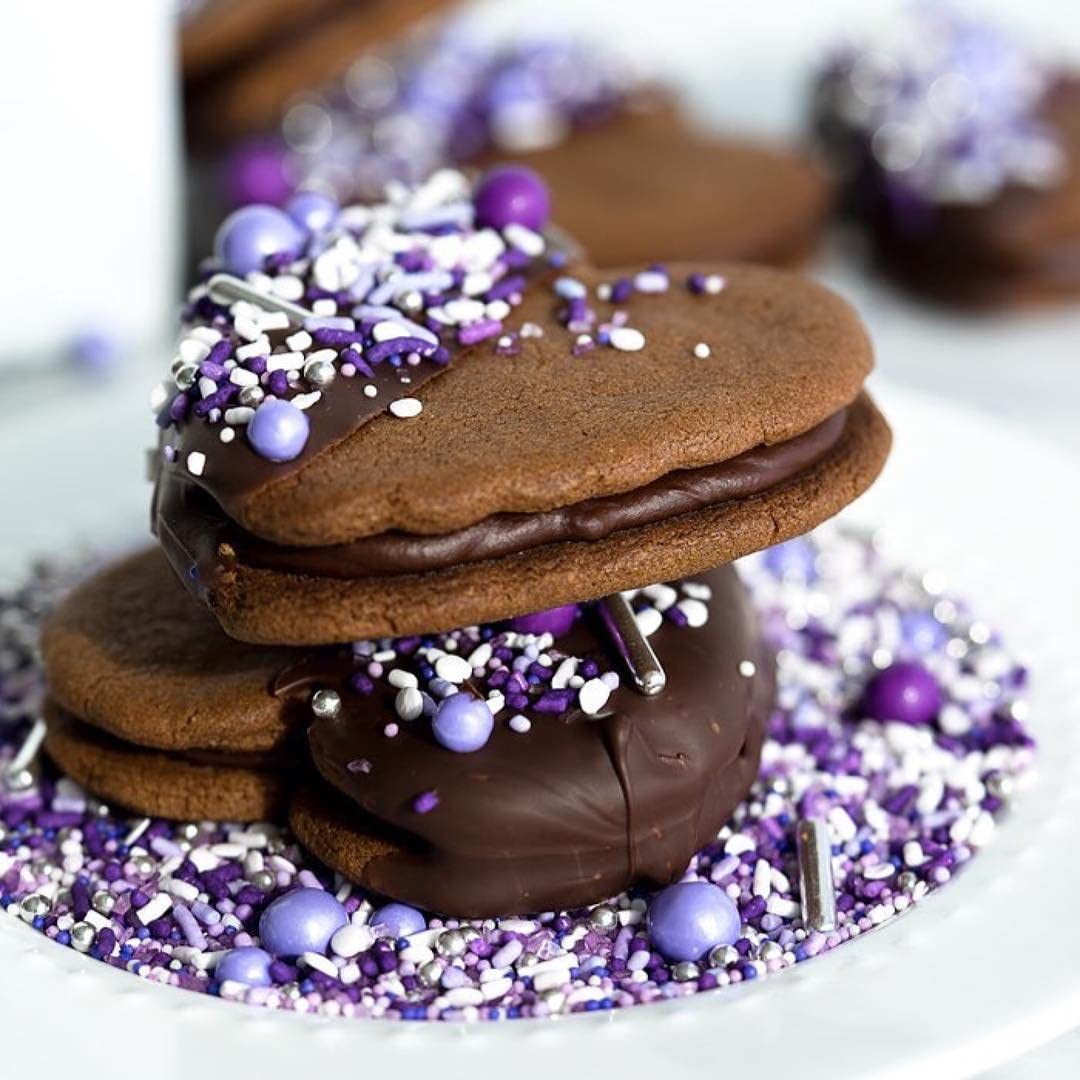 Perfectly Purple Sprinkle Mix| Made in USA By Sprinkle Pop| Monochromatic Mix of Rich Purples| Purple White Sprinkles For Decora