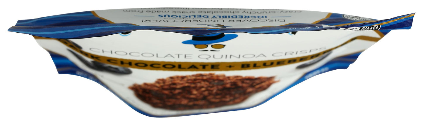 Undercover Chocolate Co Dark Chocolate + Blueberries Crispy Quinoa Snack, 2 Oz