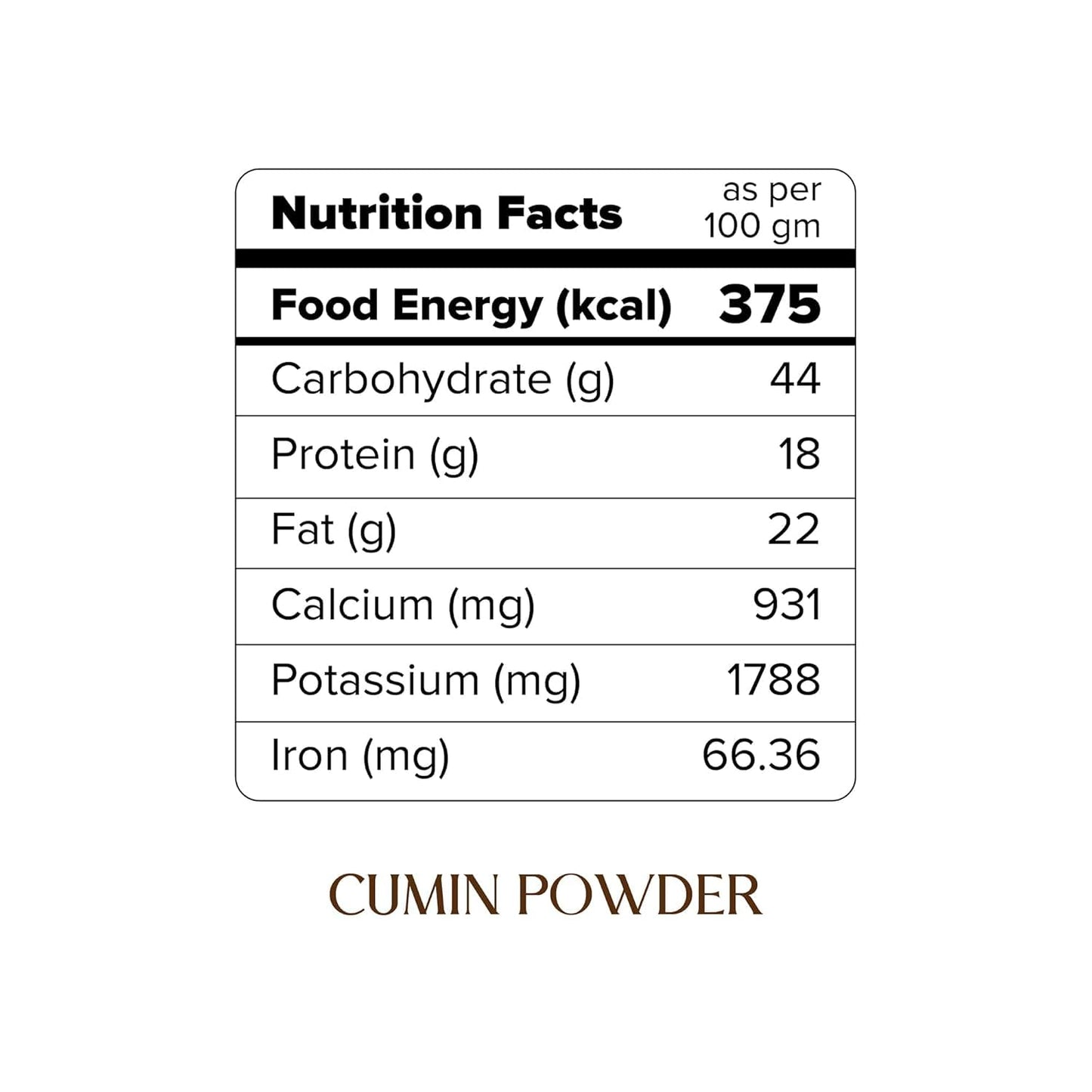 Darsa Organics Ground Cumin Powder 3.5 oz - Jeera Powder, Organic Cumin Powder for Authentic Indian Cooking, Seasoning & Spices,
