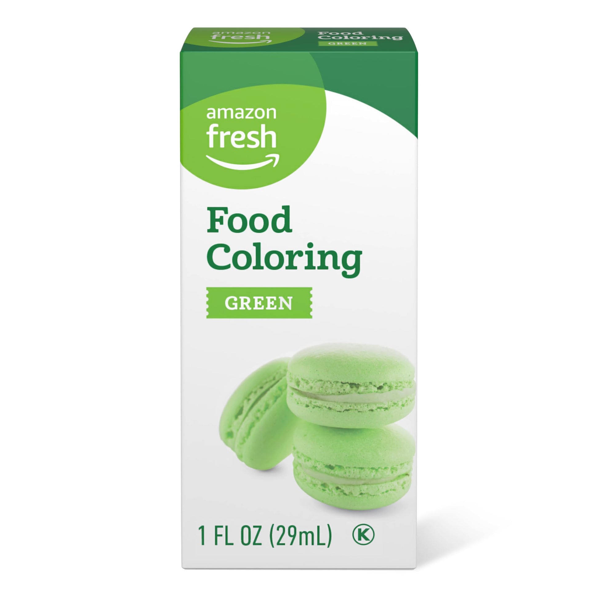 Amazon Fresh Green Food Coloring, 1 Fl Oz, Pack of 1, Previously Happy Belly, Packaging May Vary