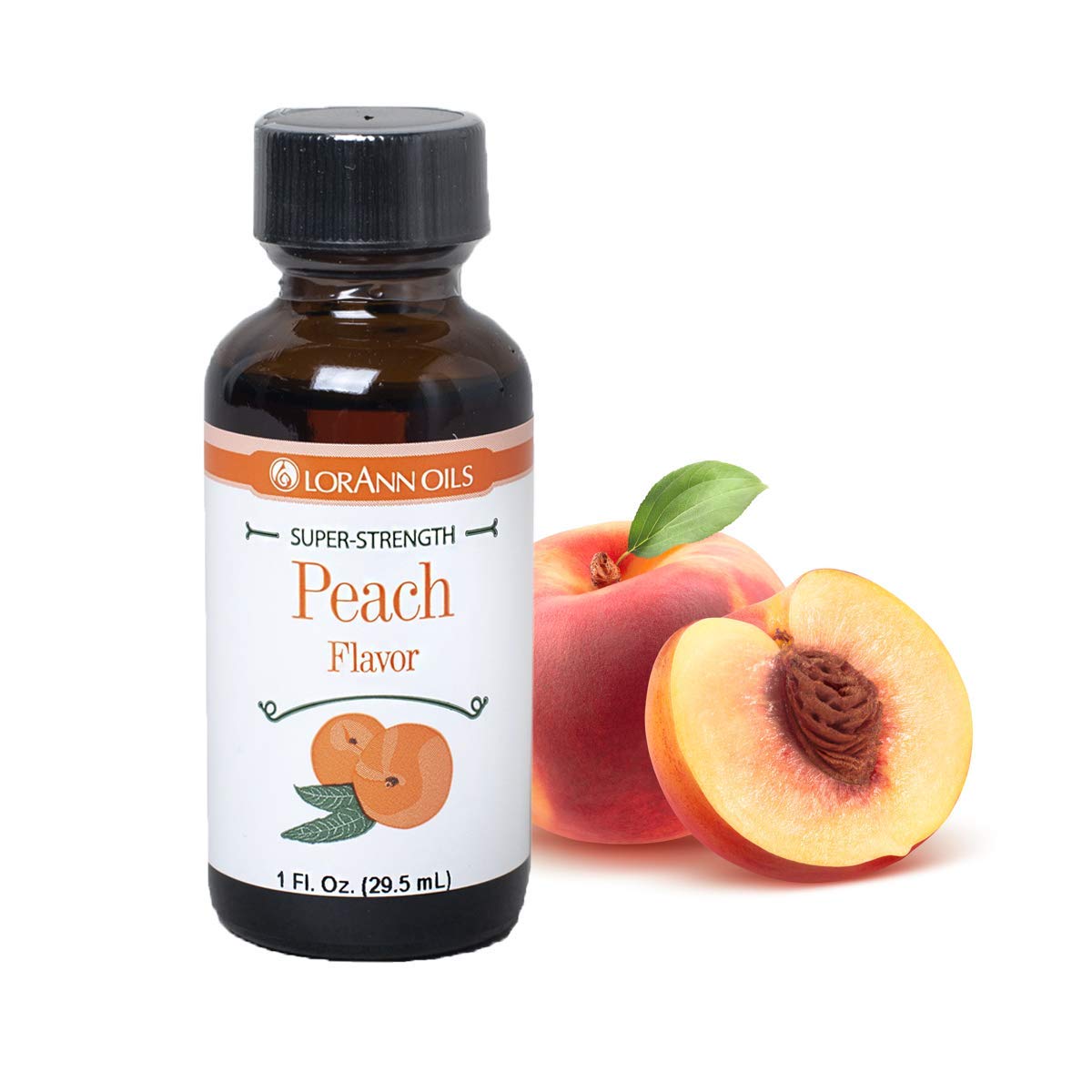LorAnn Peach SS Flavor, 1 Fl Oz Bottle, Clear, Model 0450